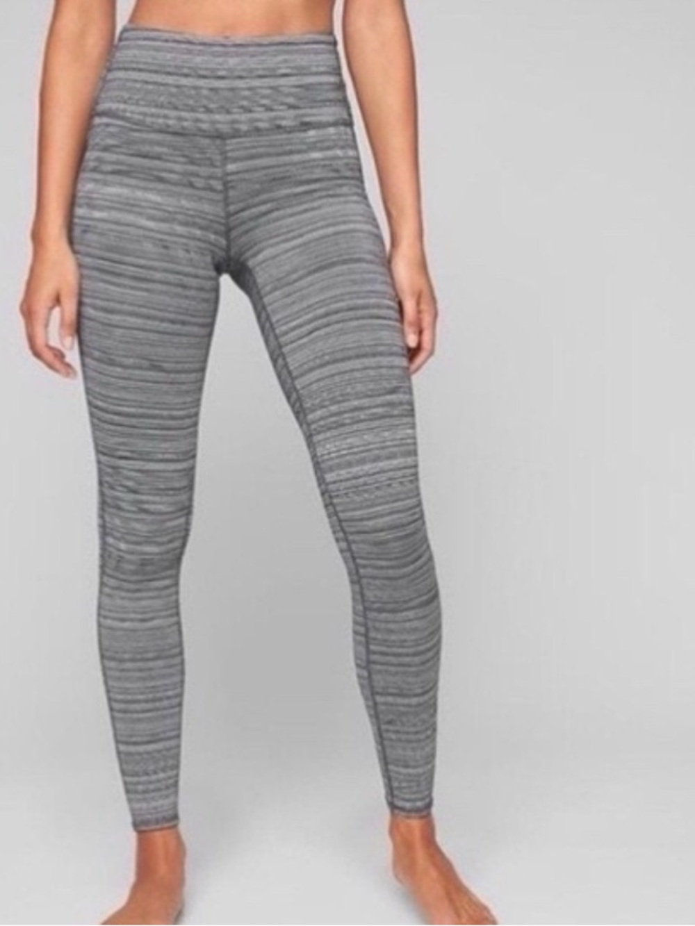 Lululemon high times pants in Cyber Stripe White Silver Fox